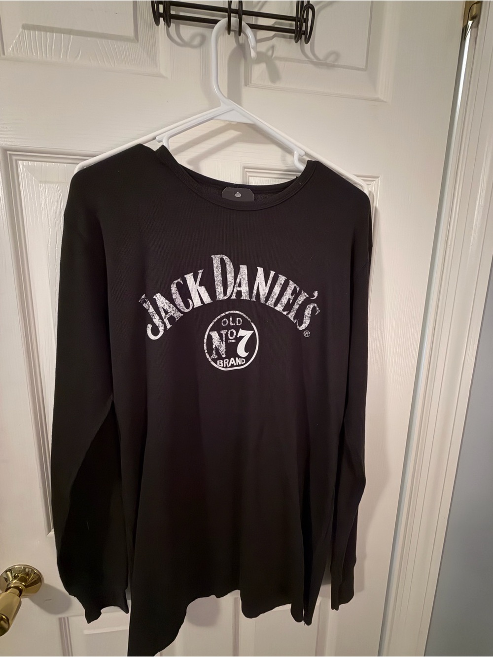 Jack Daniel's Black Tee with White Logo and Tag
